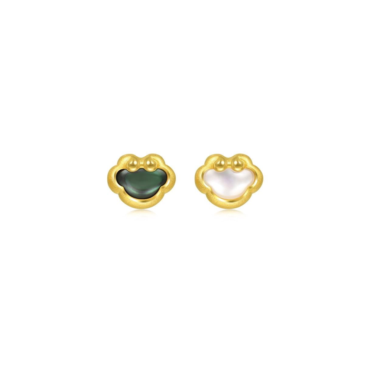 Daily Bliss' 999.9 Gold Mistmatched Earrings