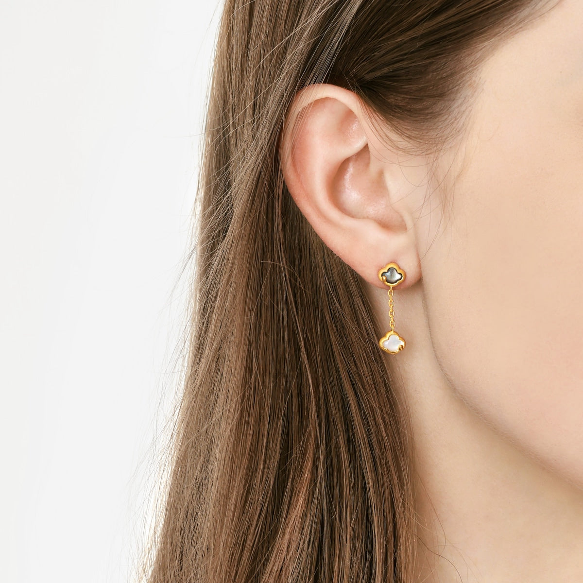 Daily Bliss' 999.9 Gold Auspicious Cloud Single Earring