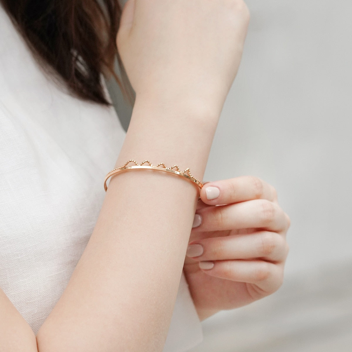 18K Rose Gold Bangle