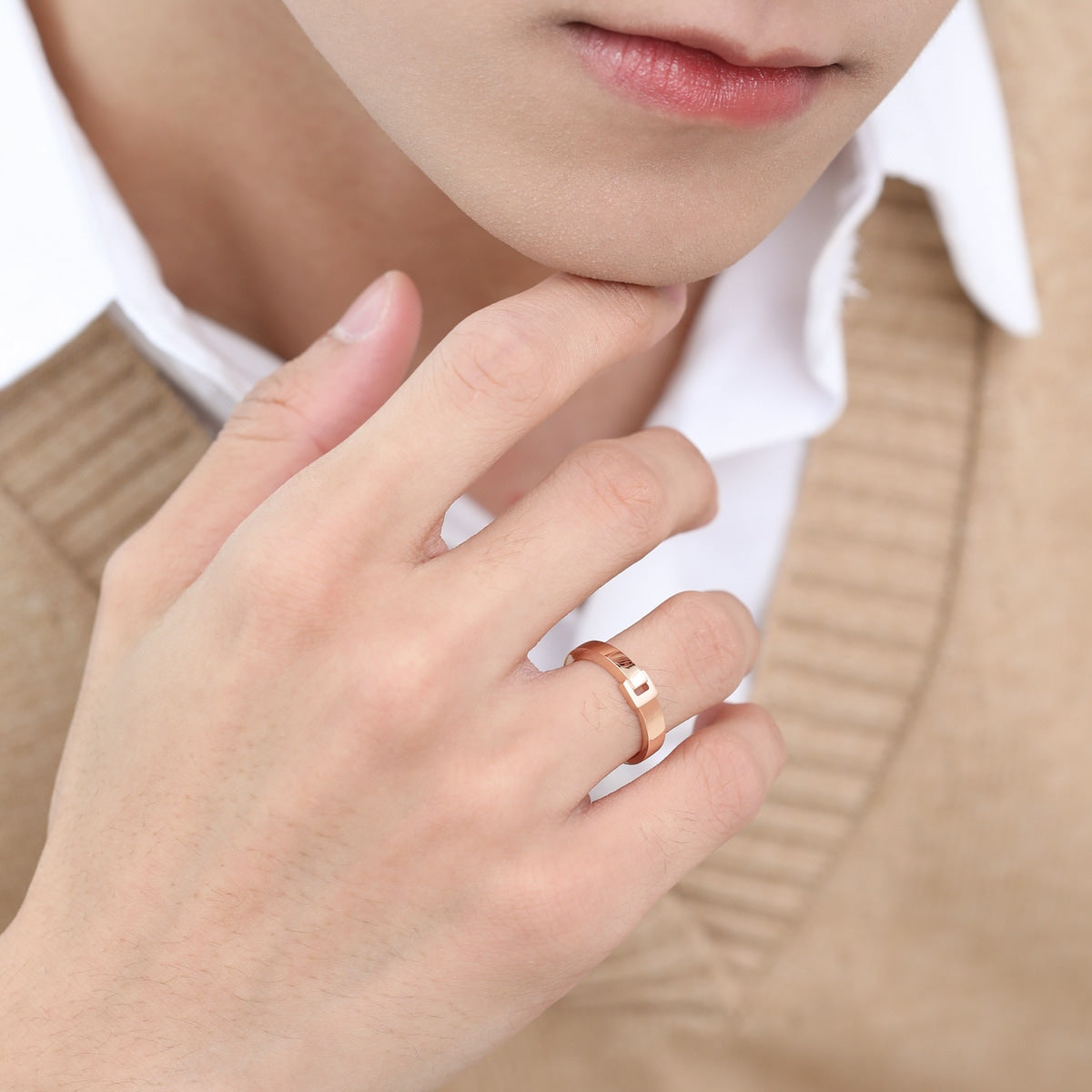 Daily Luxe 18K Rose Gold Ring