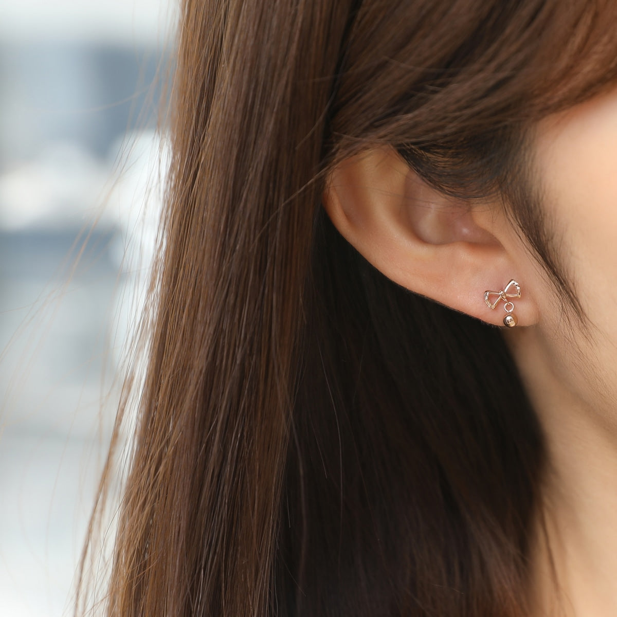 18K Rose Gold Bowtie Earrings