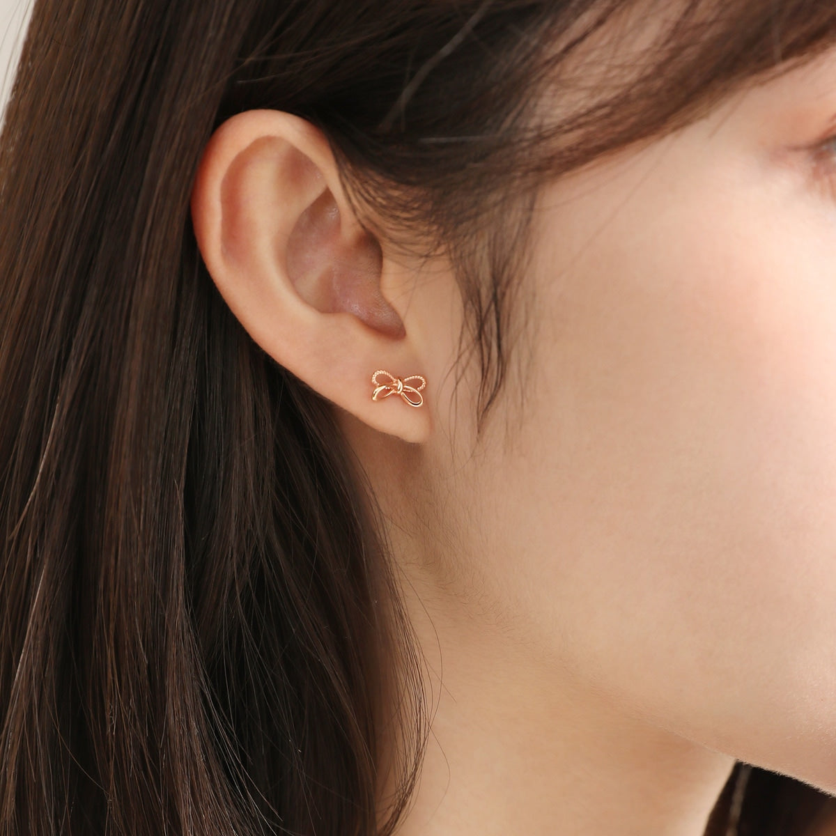 18K Rose Gold Bowties Earrings