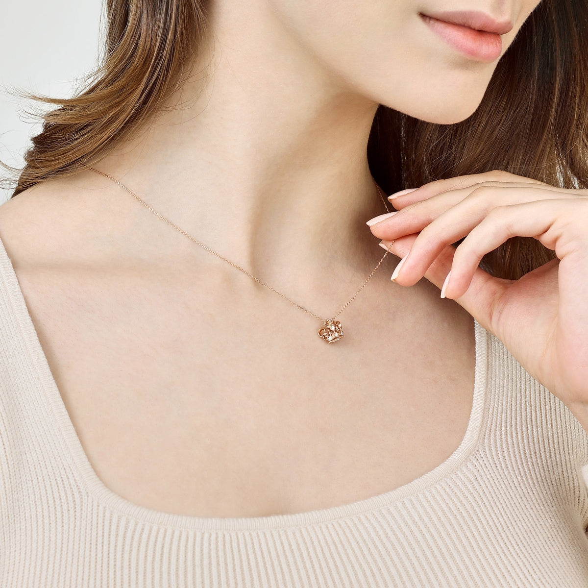 The Art of Romance' 18K Rose Gold Necklace