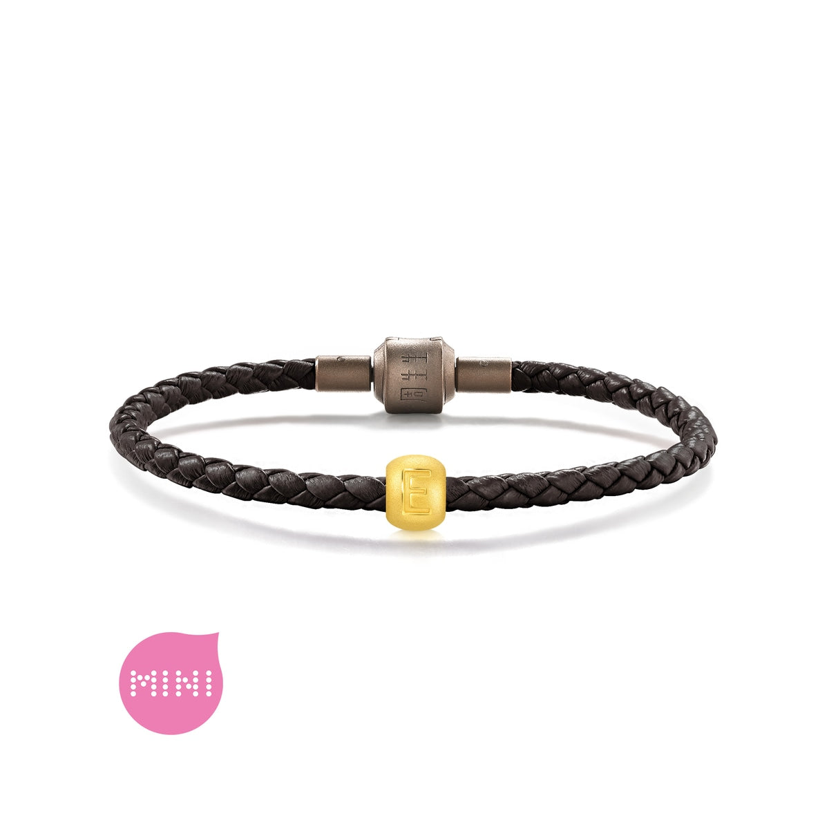 Alphabets & Numeric' 999 Gold Letter E Charm