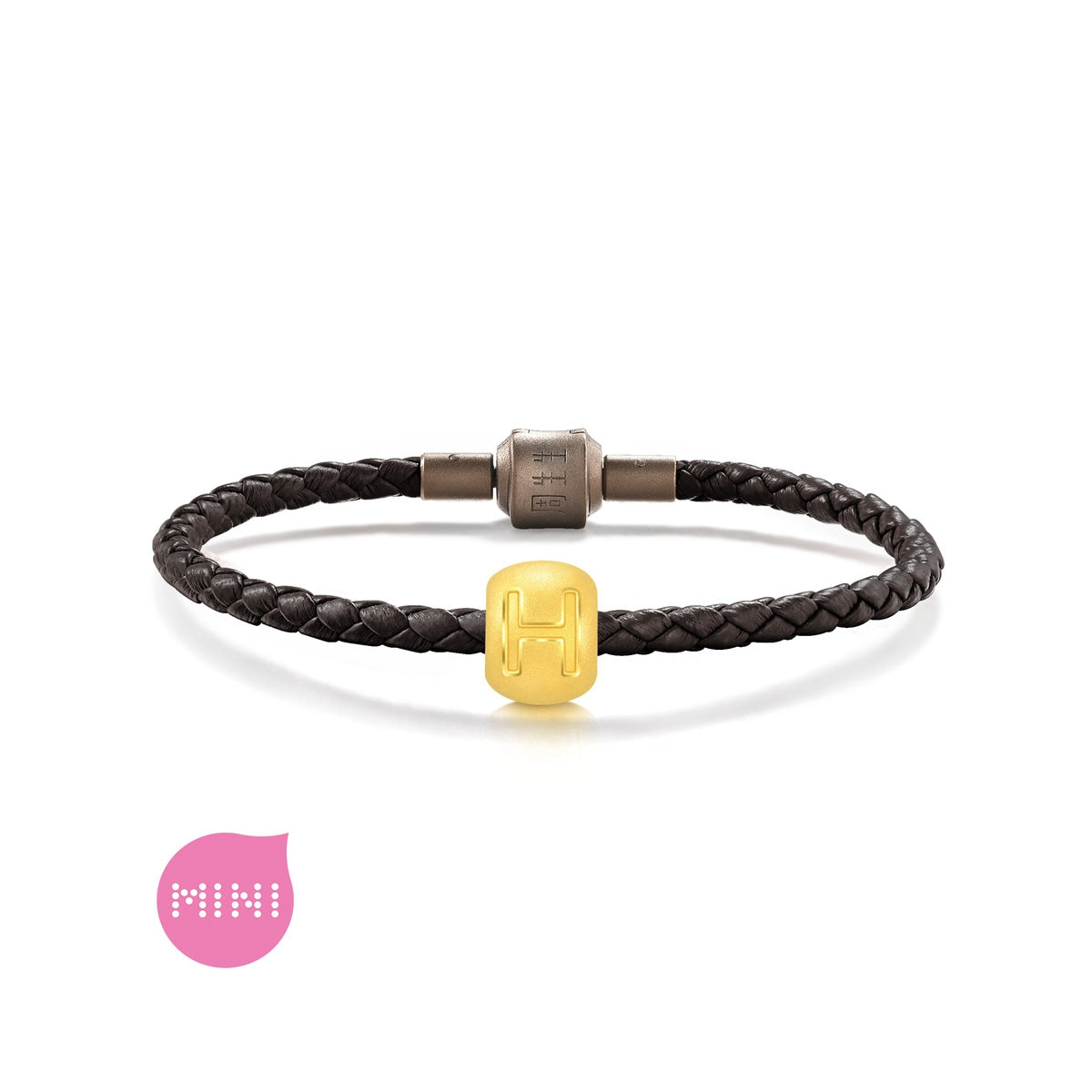 Alphabets & Numeric' 999 Gold Letter H Charm