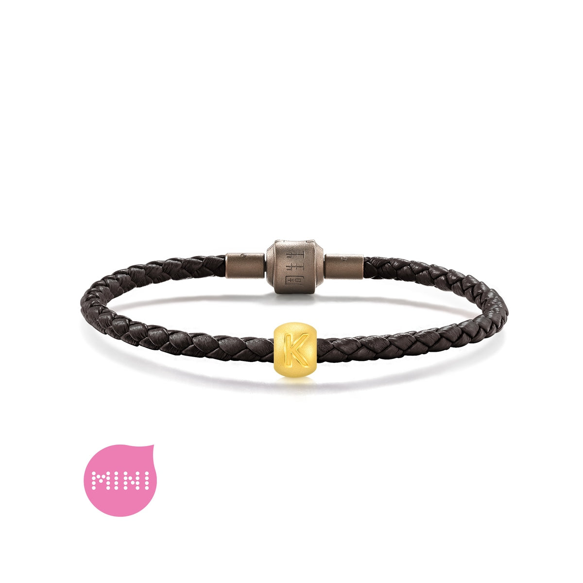 Alphabets & Numeric' 999 Gold Letter K Charm