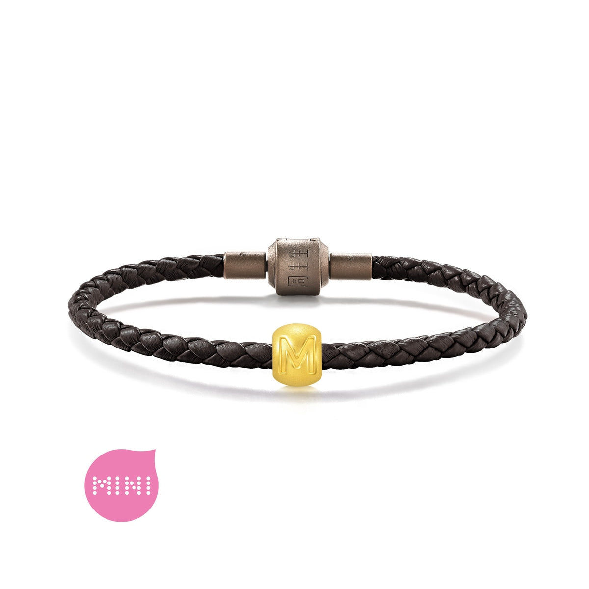 Alphabets & Numeric' 999 Gold Letter M Charm