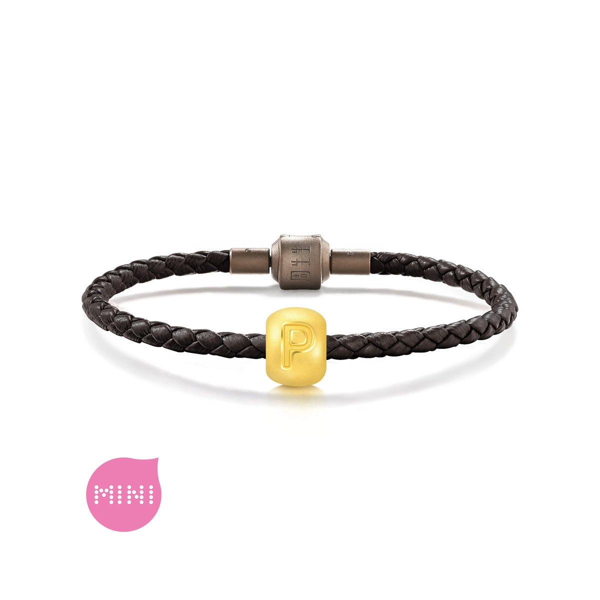 Alphabets & Numeric' 999 Gold Letter P Charm