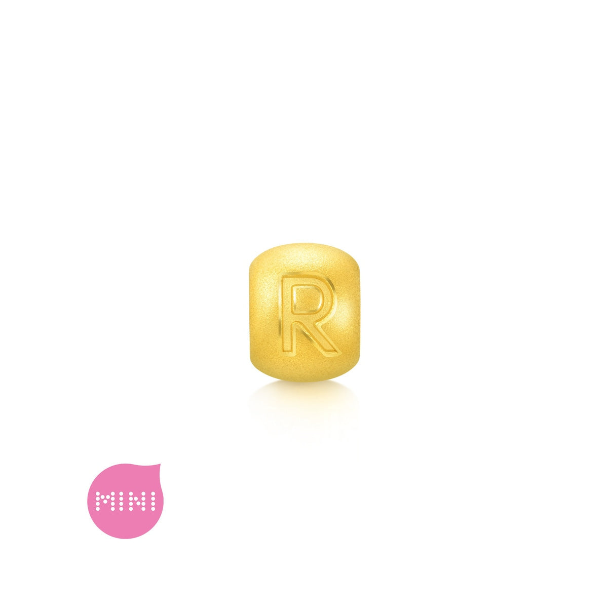 Alphabets & Numeric' 999 Gold Letter R Charm