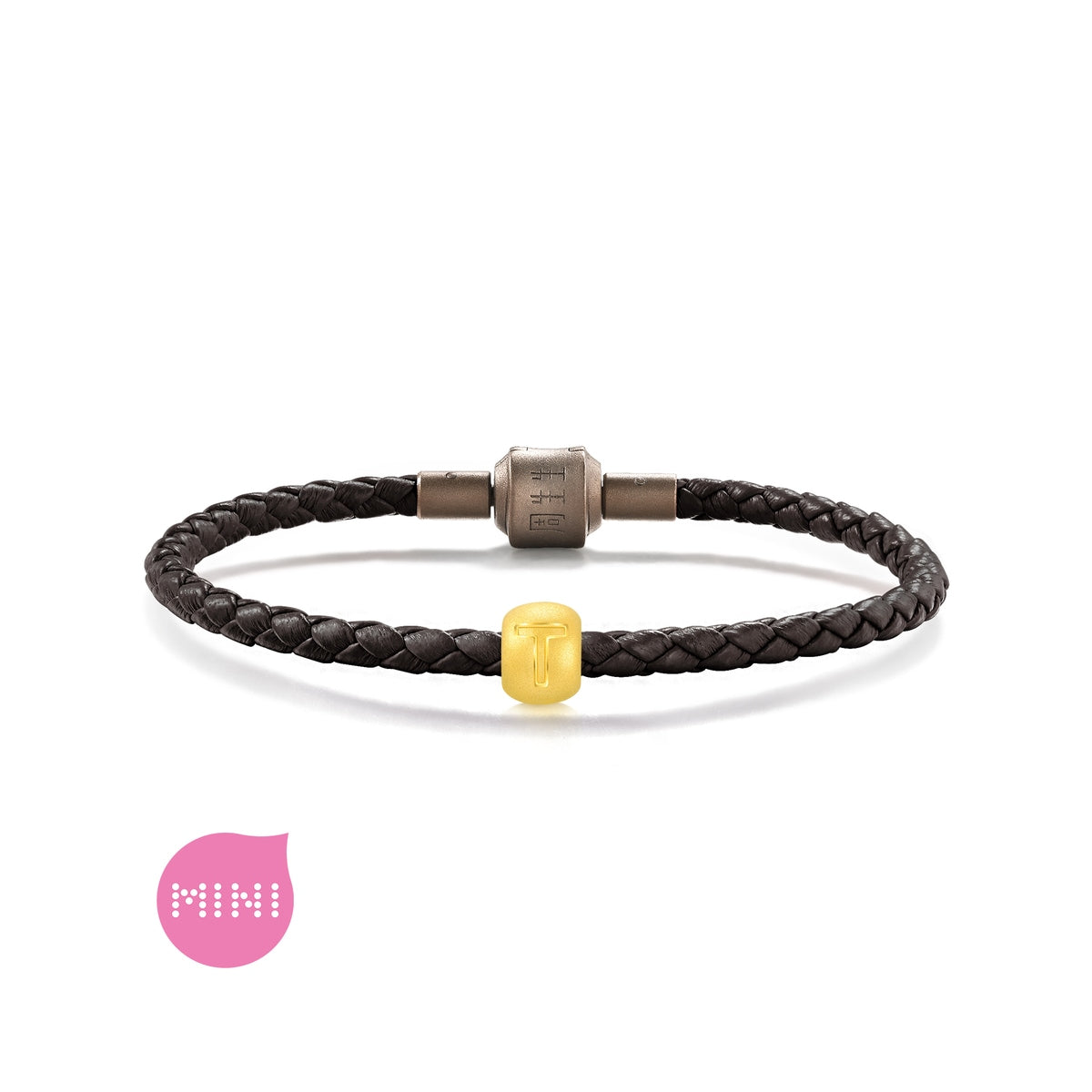 Alphabets & Numeric' 999 Gold Letter T Charm