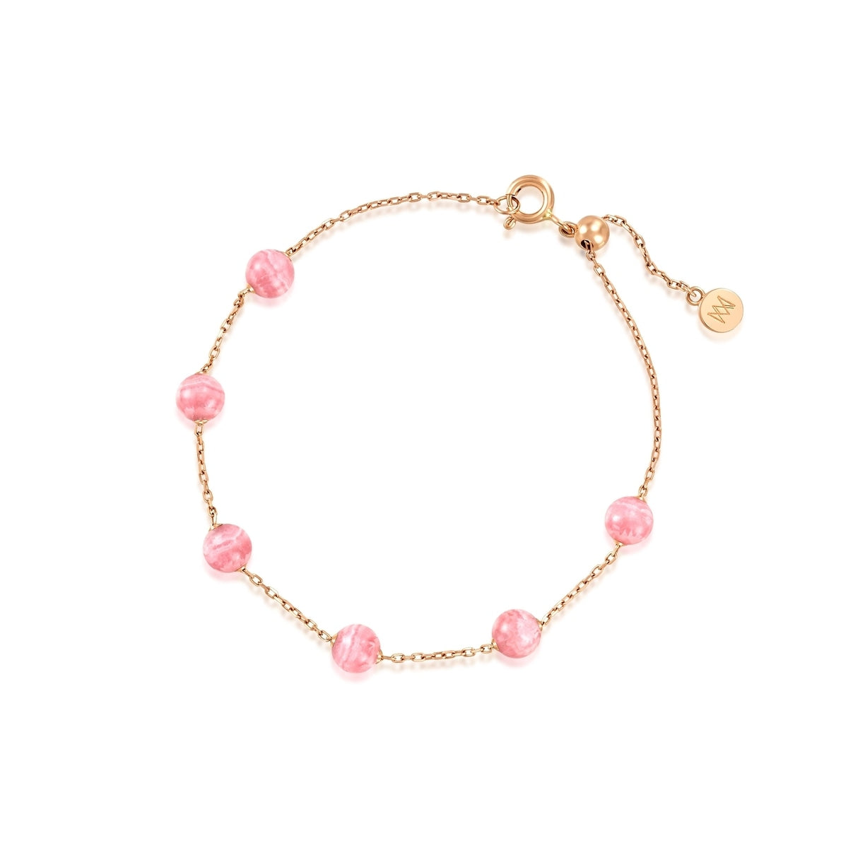 Cosmos' 18K Rose Gold Rhodochrosite Bracelet