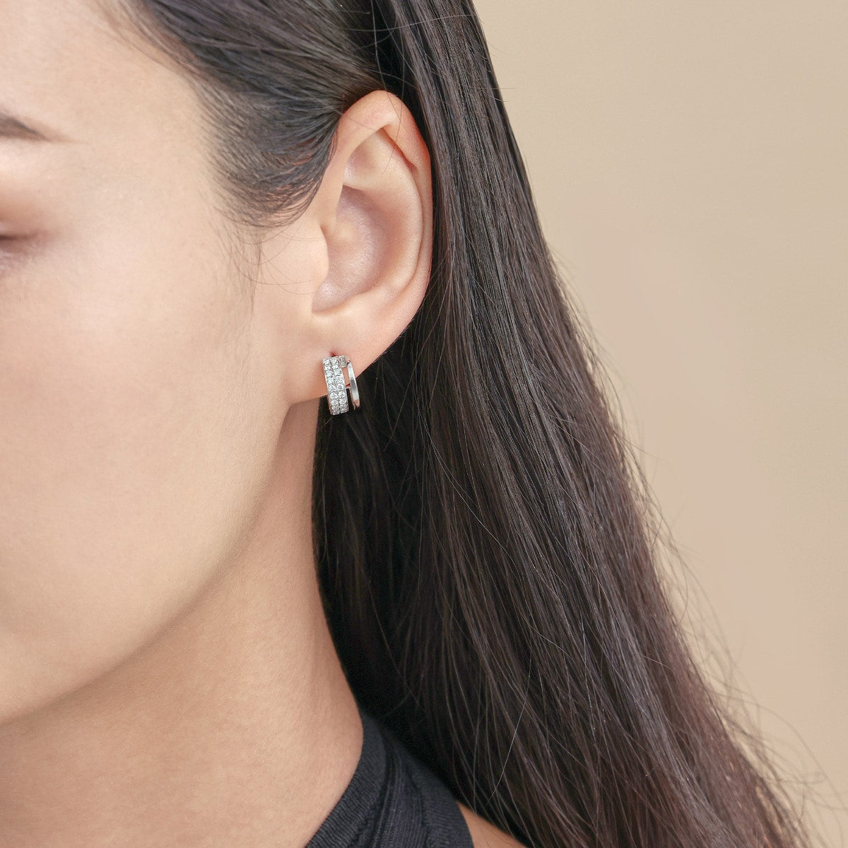 Timeless' 18K White Gold Diamond Earrings