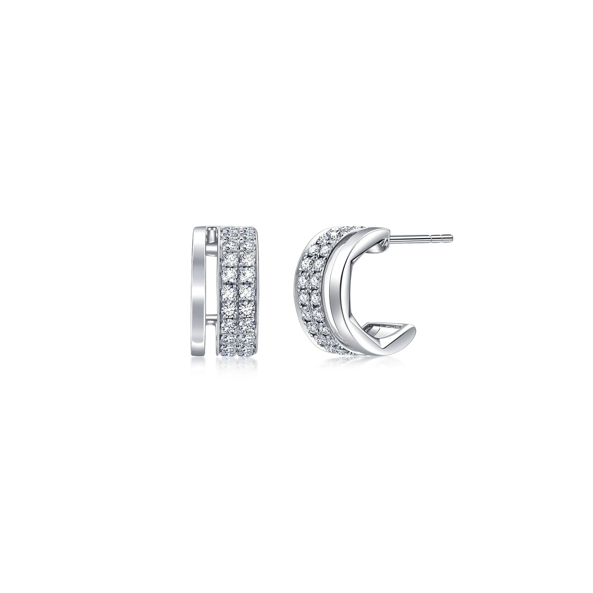 Timeless' 18K White Gold Diamond Earrings
