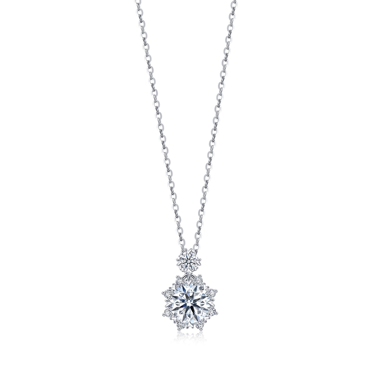 Iconic' 900 Platinum Diamond Necklace