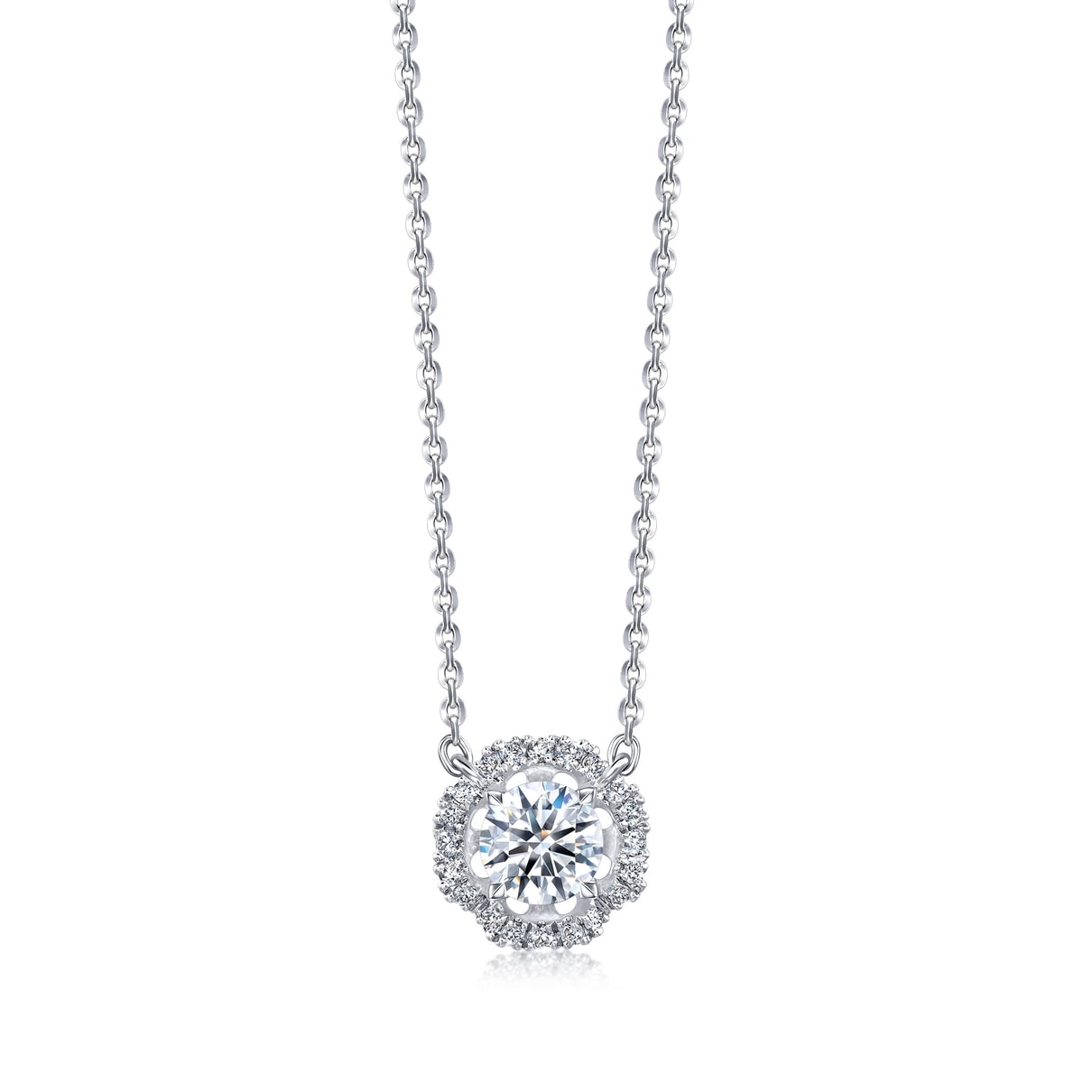 Iconic' 900 Platinum Diamond Necklace