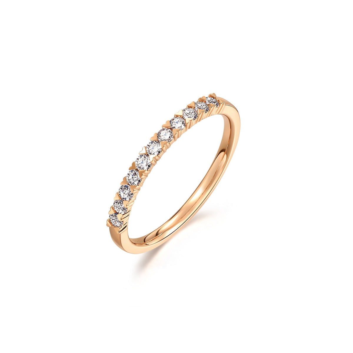 18K Rose Gold Diamond Ring