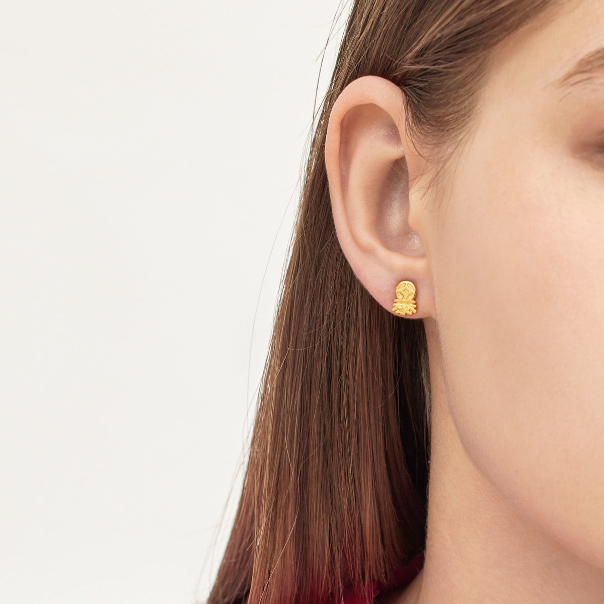 New Year & Chinese Zodiac' 999.9 Gold Single Earring