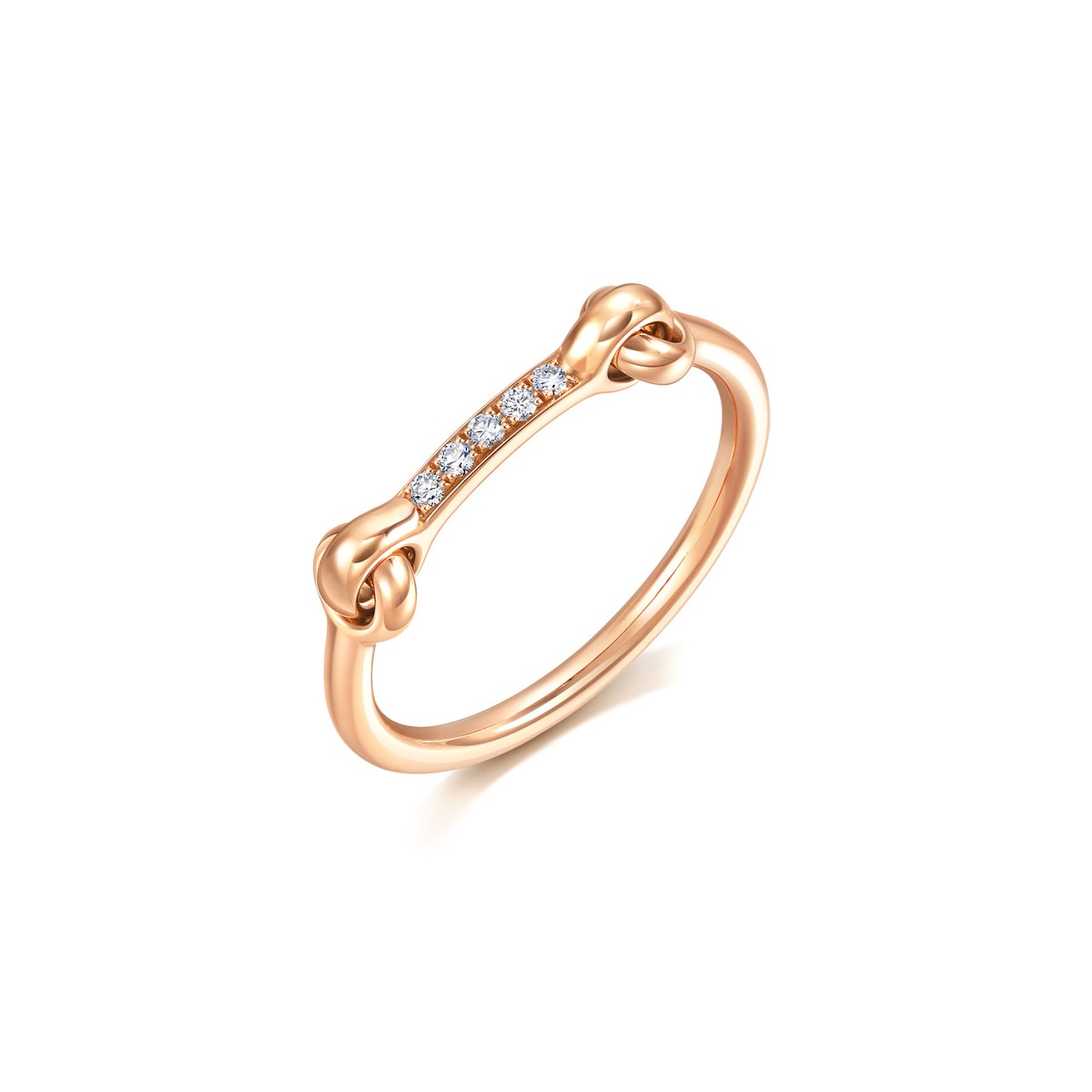 18K Rose Gold Diamond Ring