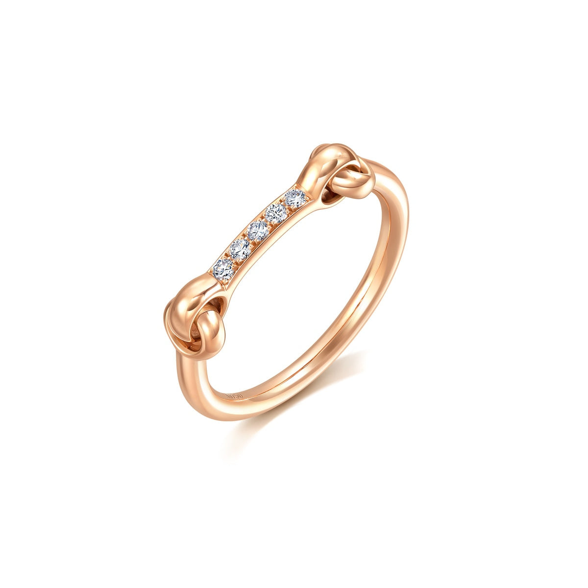 18K Rose Gold Diamond Ring