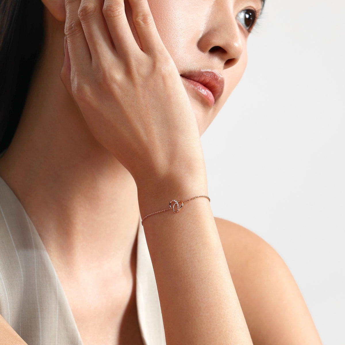 18K/750 Gold (Rose) Diamond Bracelet