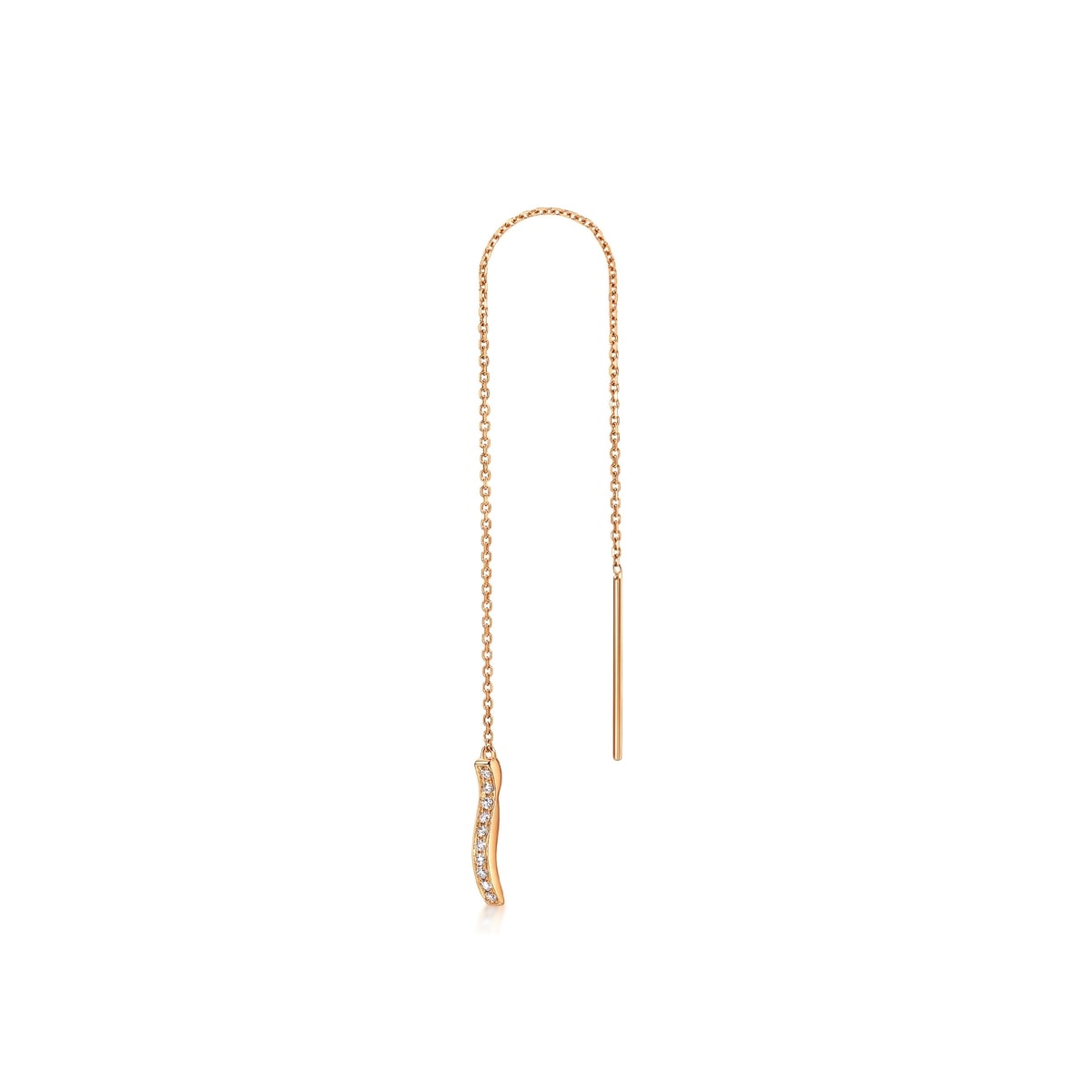 Timeless' 18K Rose Gold Diamond Single Earring