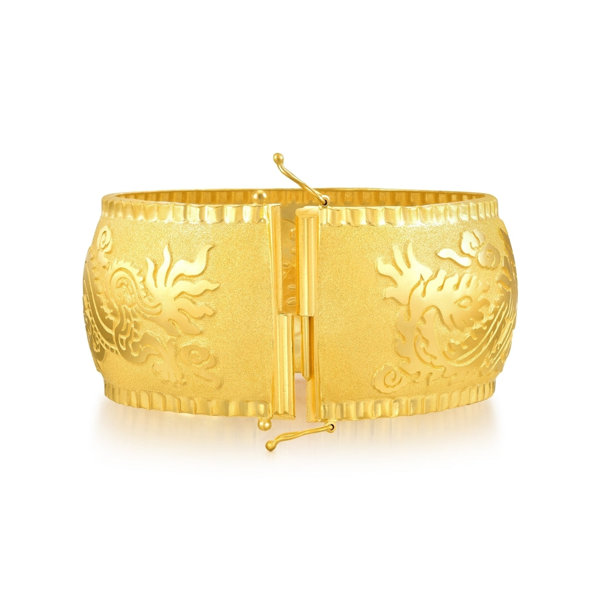 Dragon & Phoenix' 999.9 Gold Bangle