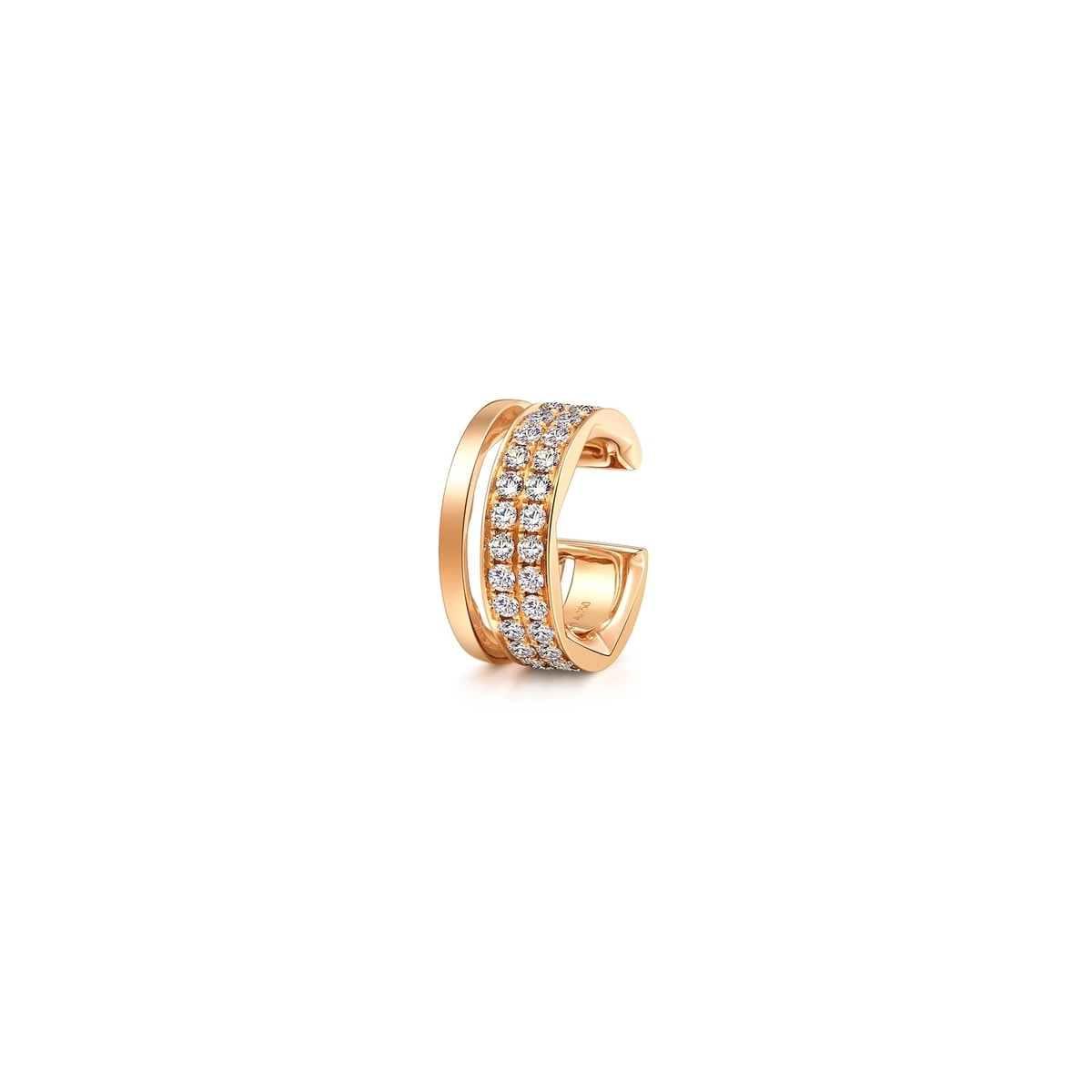 Timeless'18K Rose Gold Diamond Single Ear Cuff