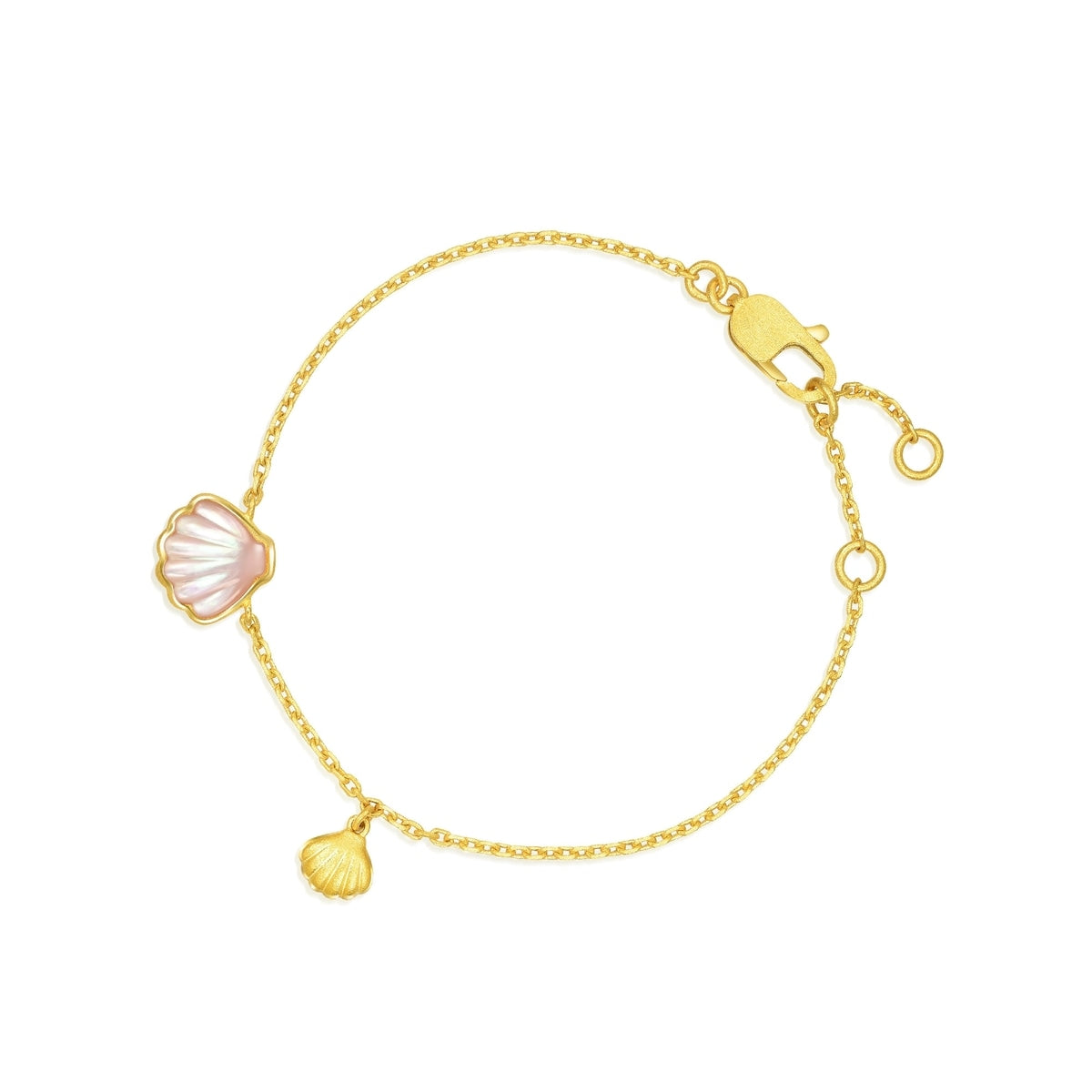 Love Decode Pure Gold Shell Bracelet