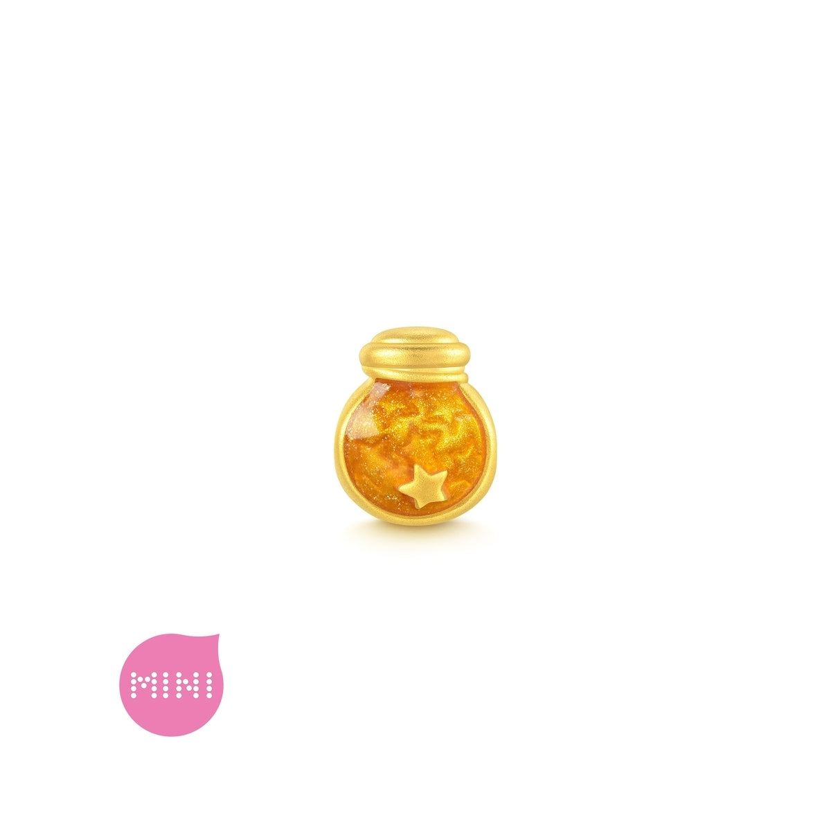 Wonderland' 999 Gold Starlight Wish Jar Charm