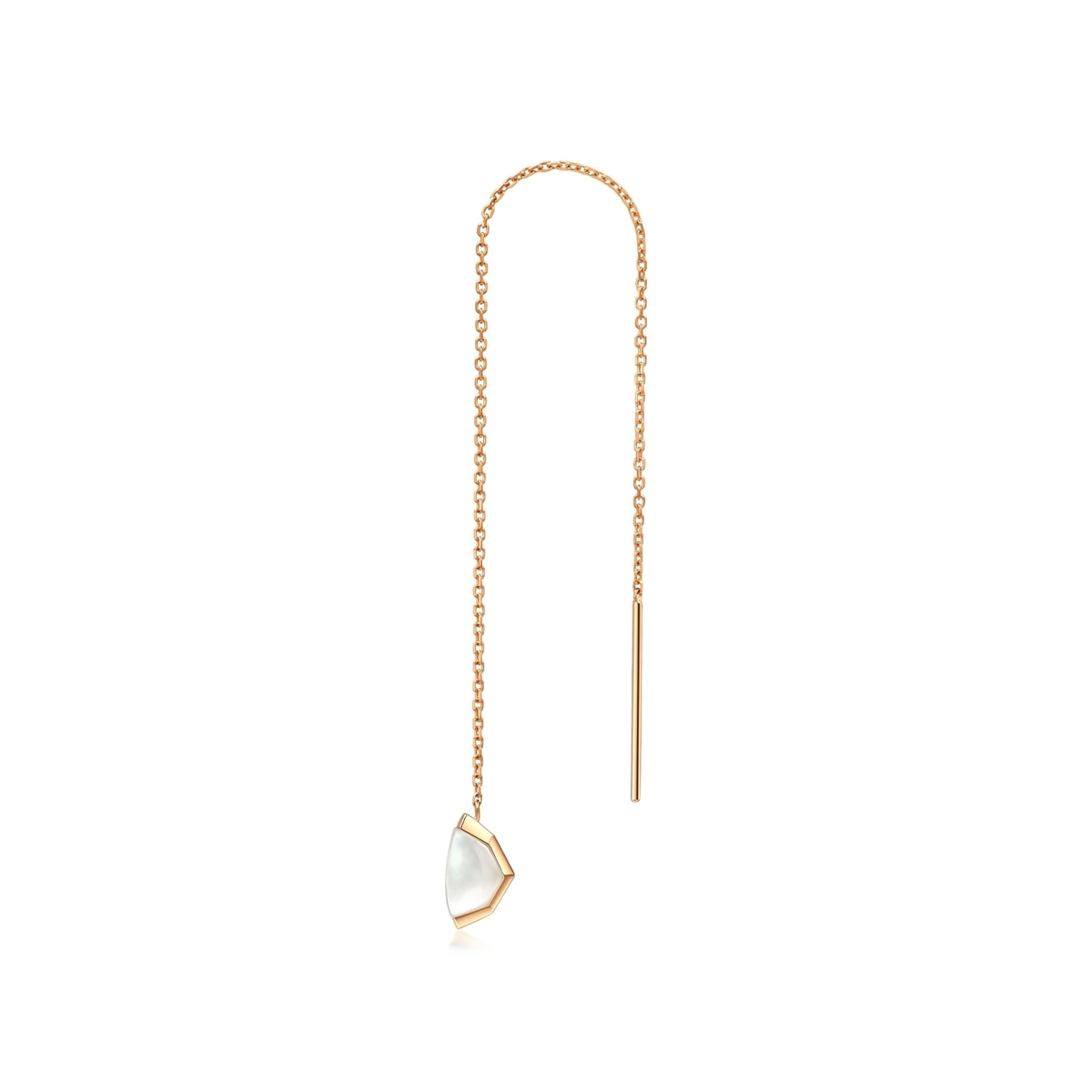 harmony-rose-gold-white-mother-of-pearl-single-earring-chow-sang-sang