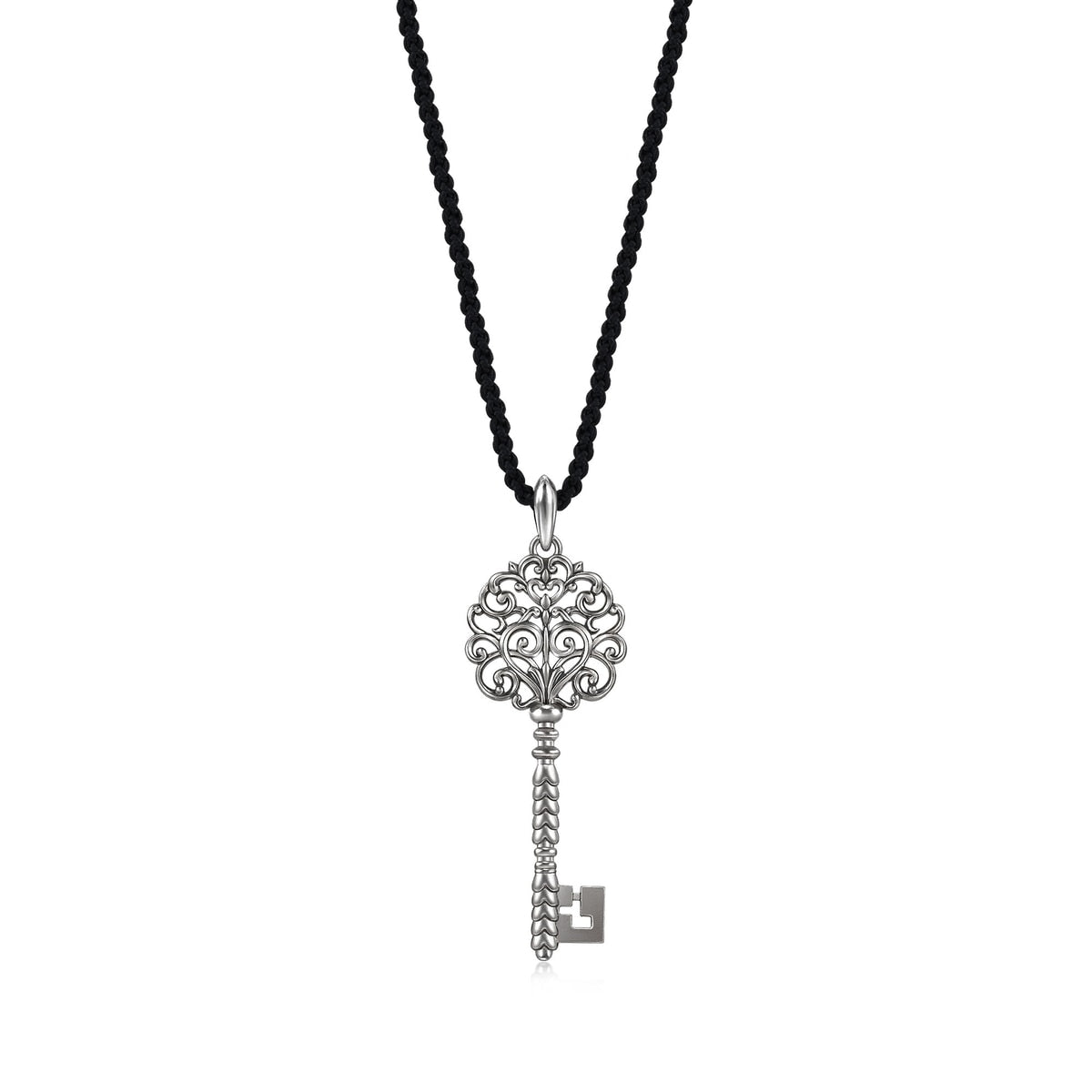 The Art of Romance' Sterling Silver Key Necklace