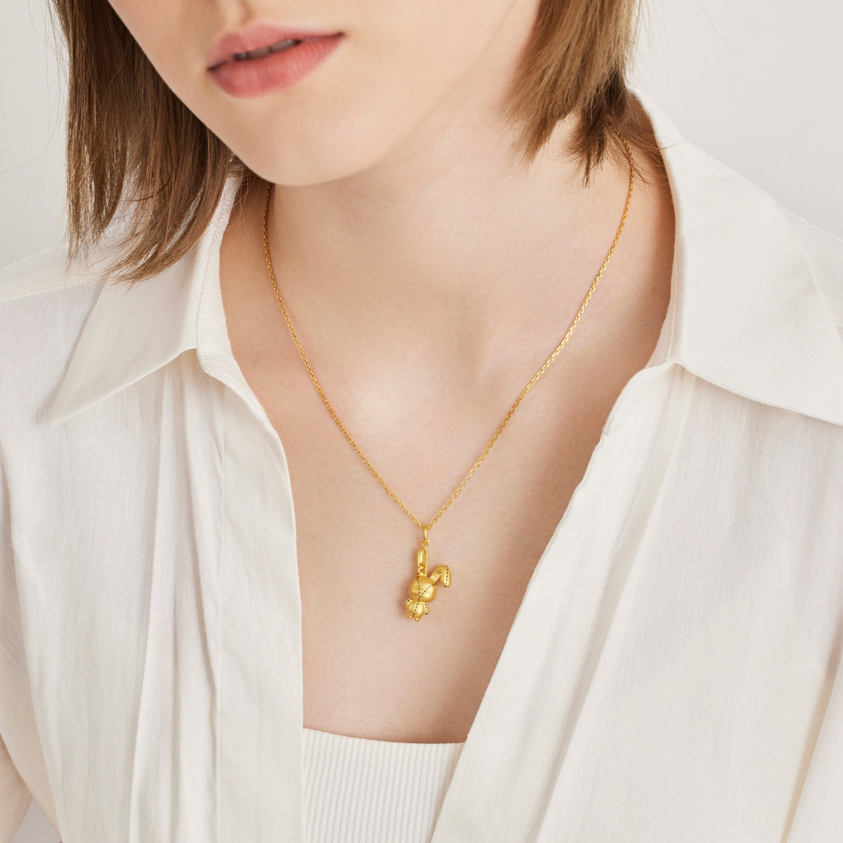 999.9 Gold Rabbit Pendant