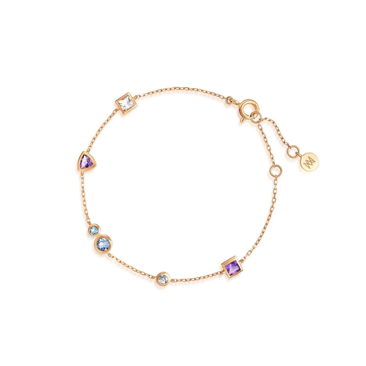 Form' 18K Rose Gold Sapphire Bracelet