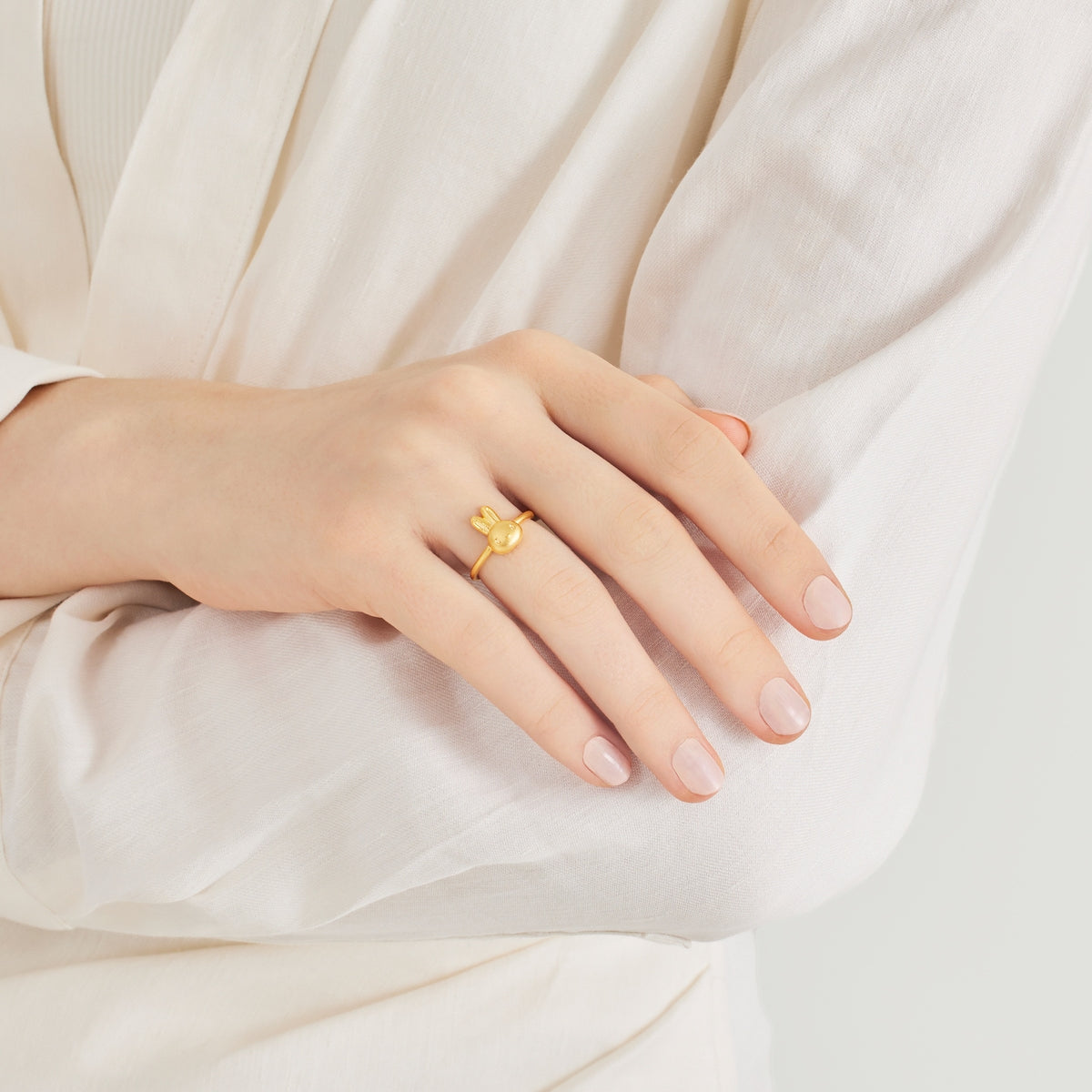 999.9 Gold Rabbit Ring