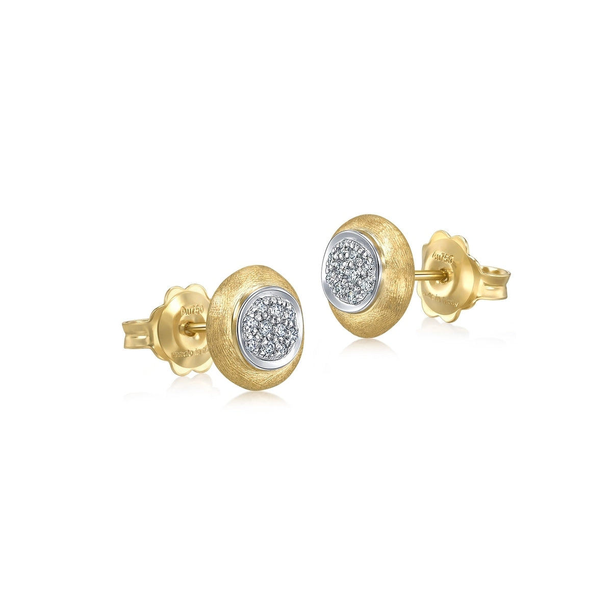 18K/750 Gold (Multi-coloured) Diamond Earrings