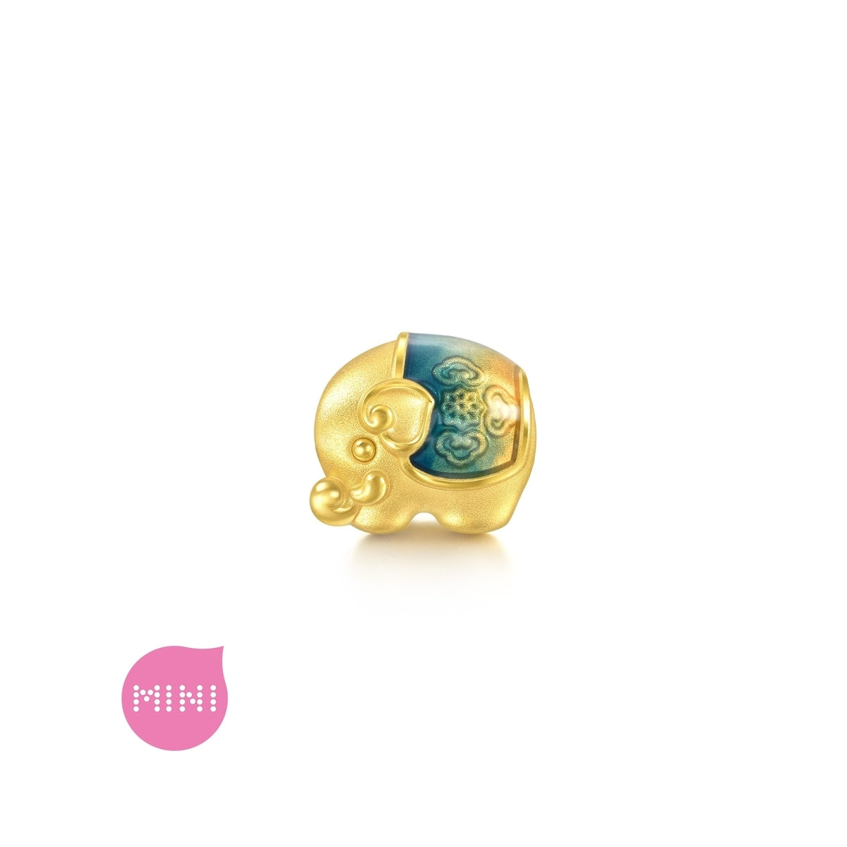 Blessings' 999 Gold Auspicious Elephant Charm