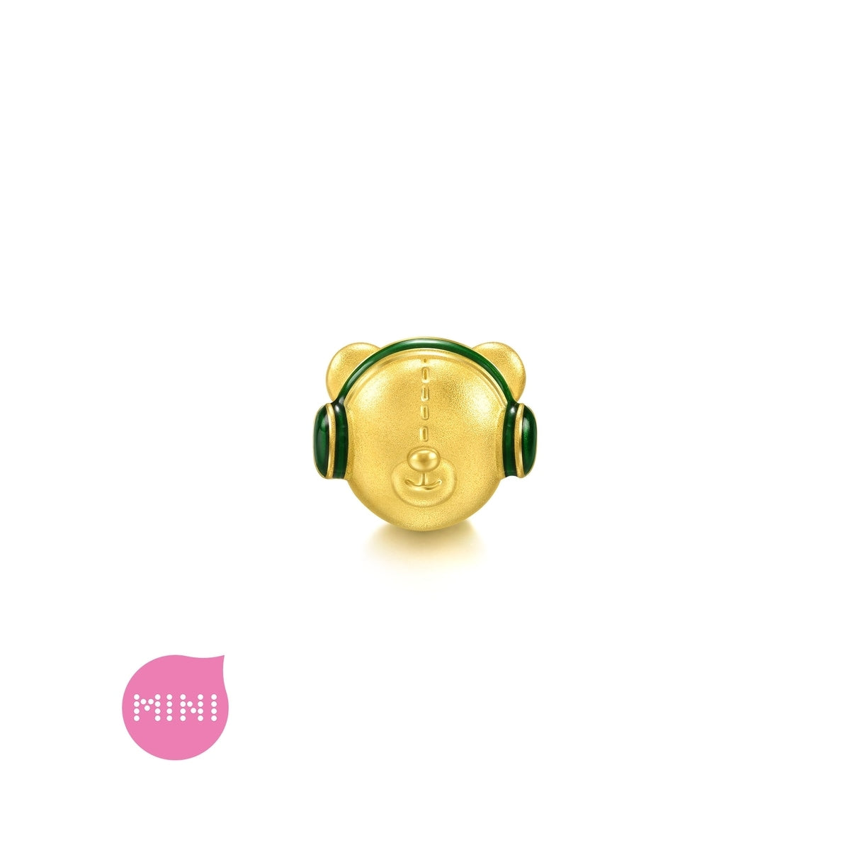 Charme 'Fantasy' 999 Gold Party-Style Teddy Bear Charm