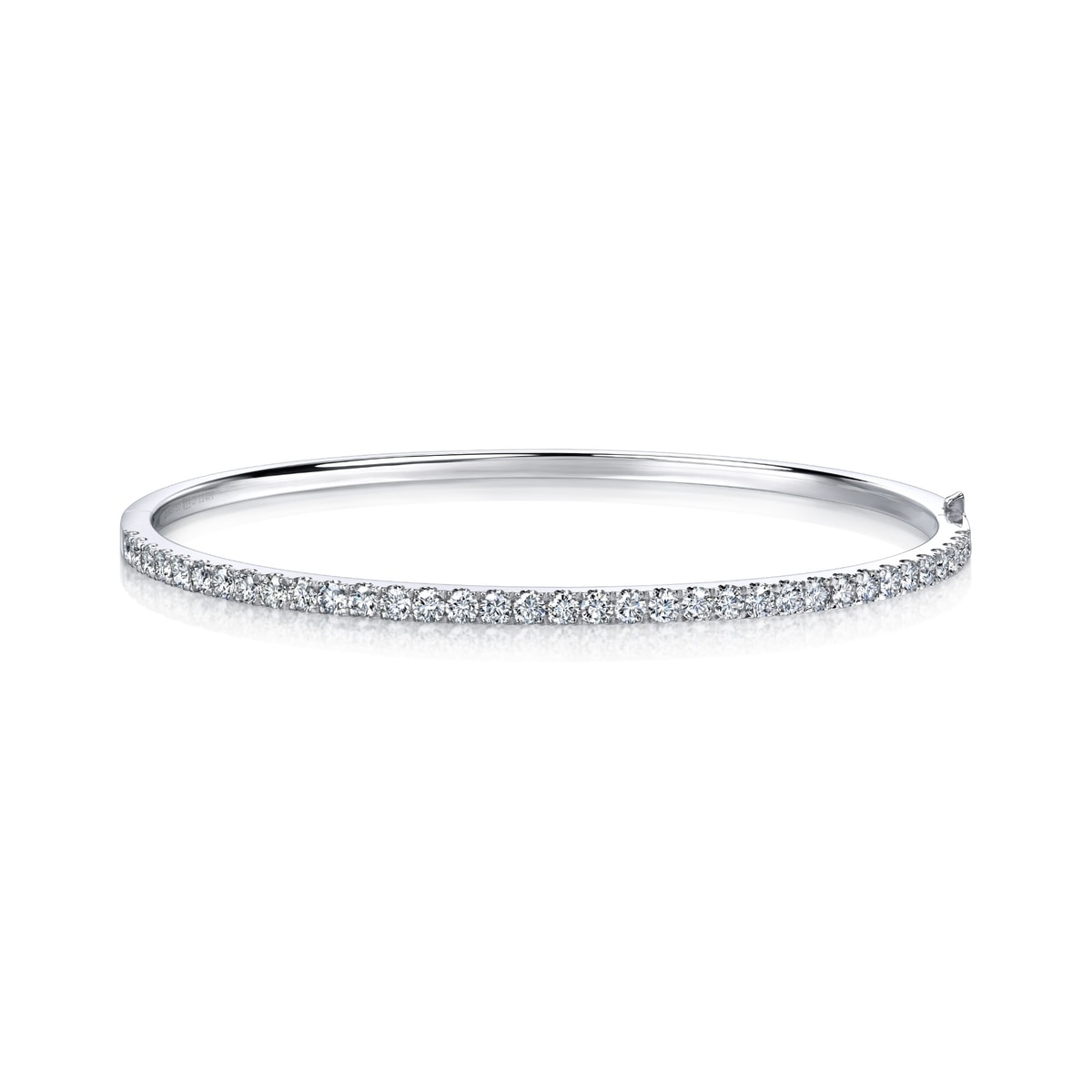 Classics' 18K White Gold Diamond Bangle