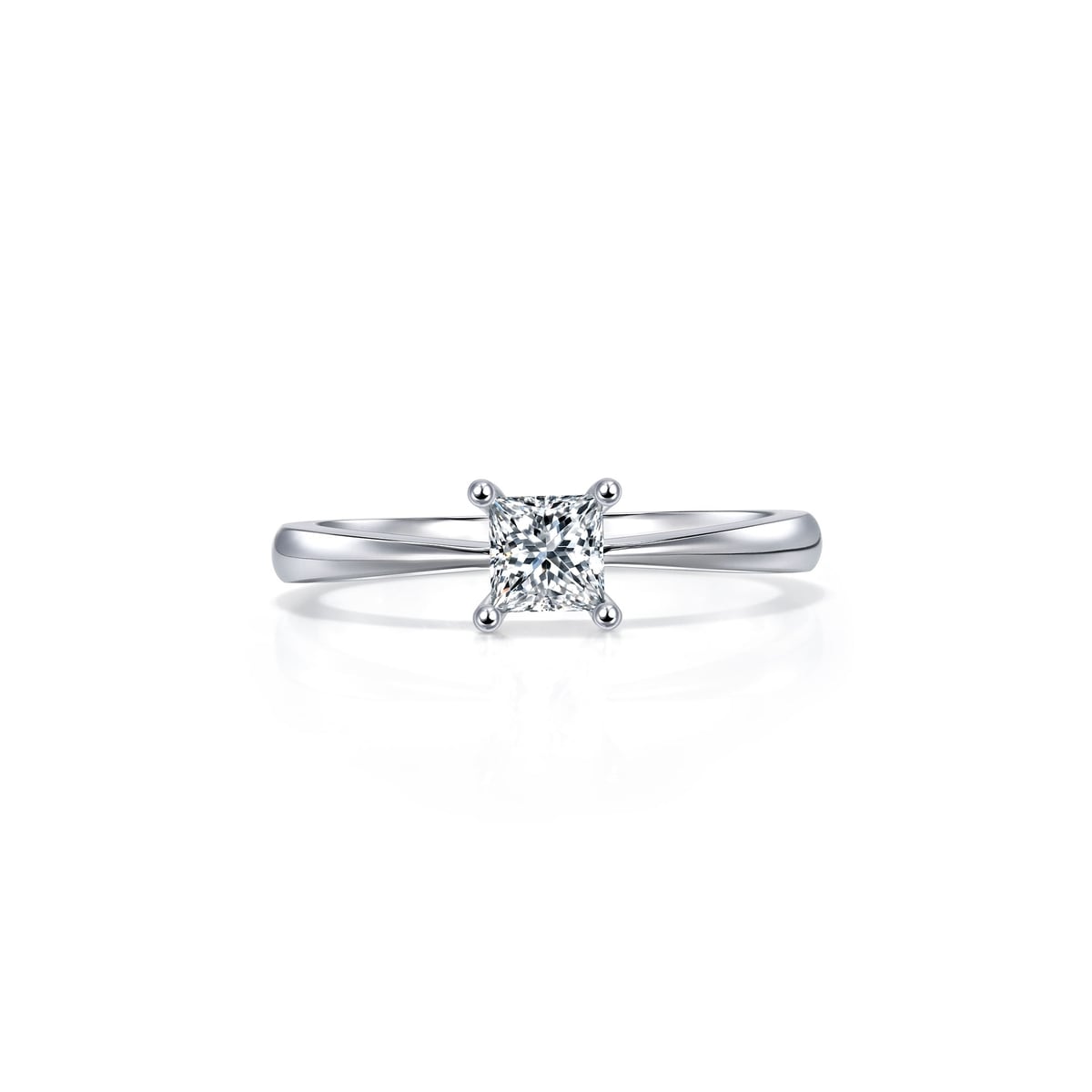 As One' 18K White Gold Diamond Ring