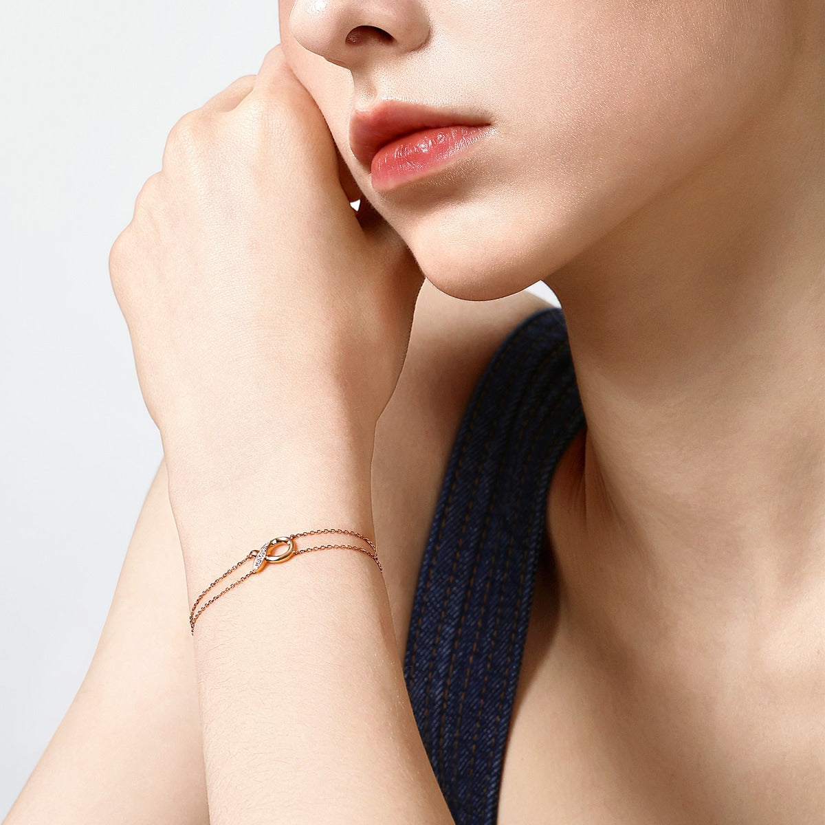 18K/750 Gold (Rose) Diamond Bracelet