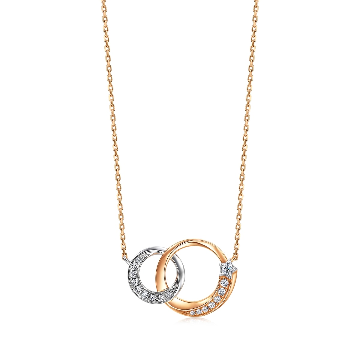 18K/750 Gold (Multi-coloured) Diamond Necklace