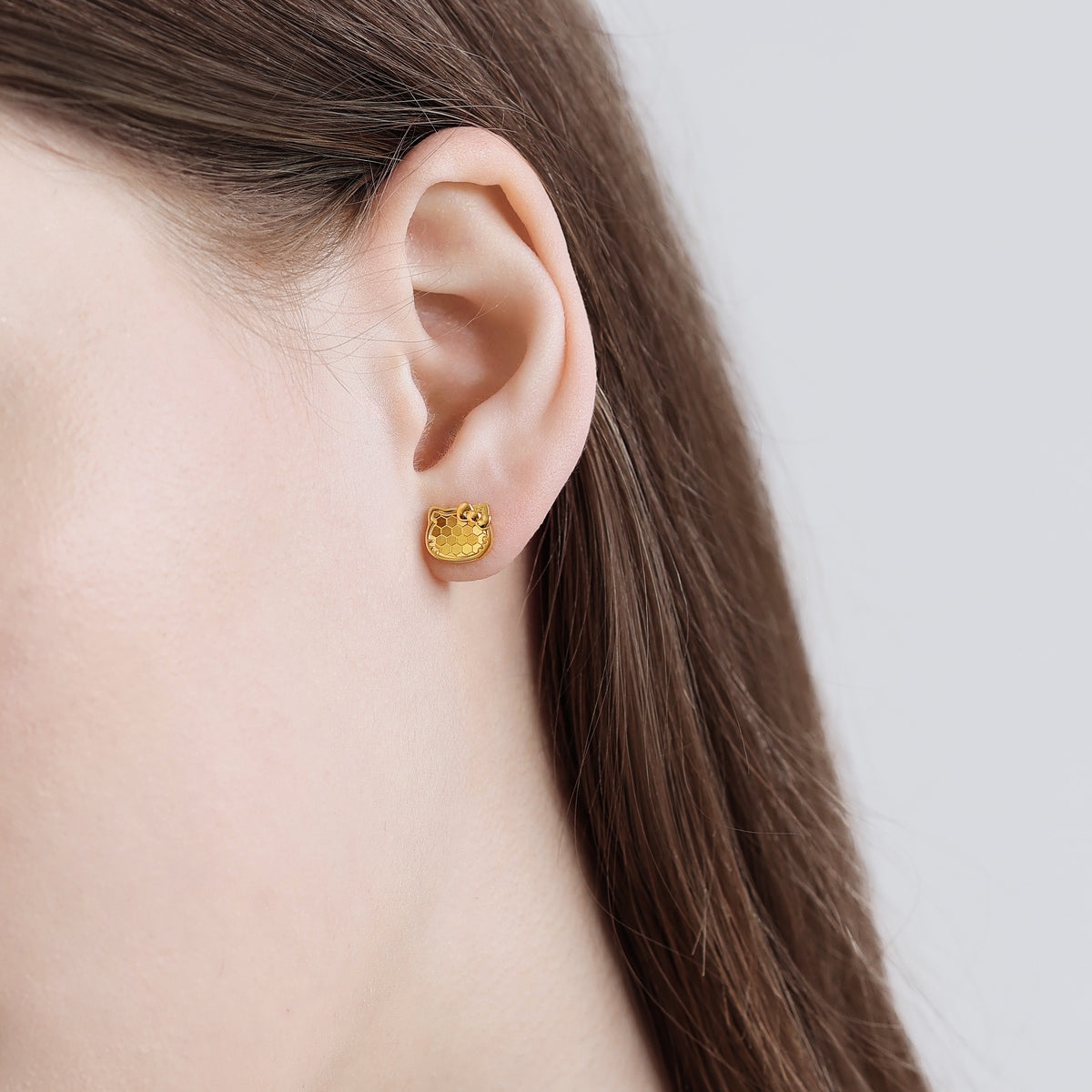 Hello Kitty' 999 Gold Single Earring