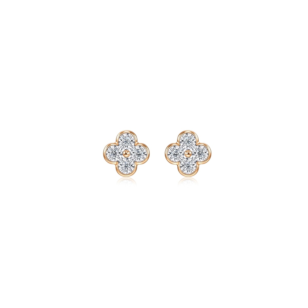 18K/750 Gold (Multi-coloured) Diamond Earrings