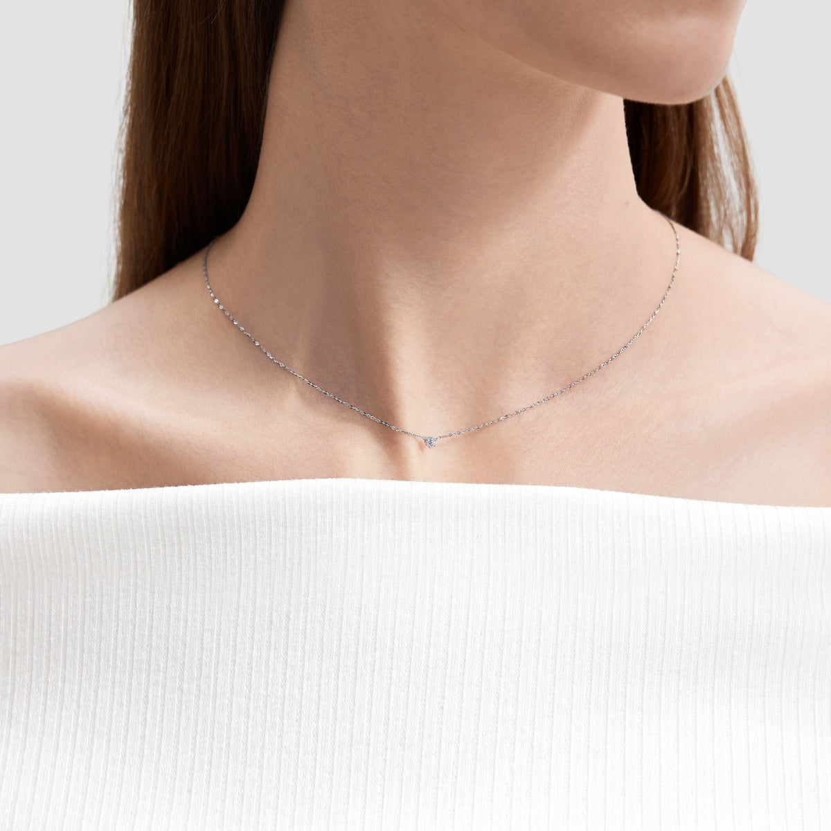 18K/750 Gold (White) Diamond Necklace