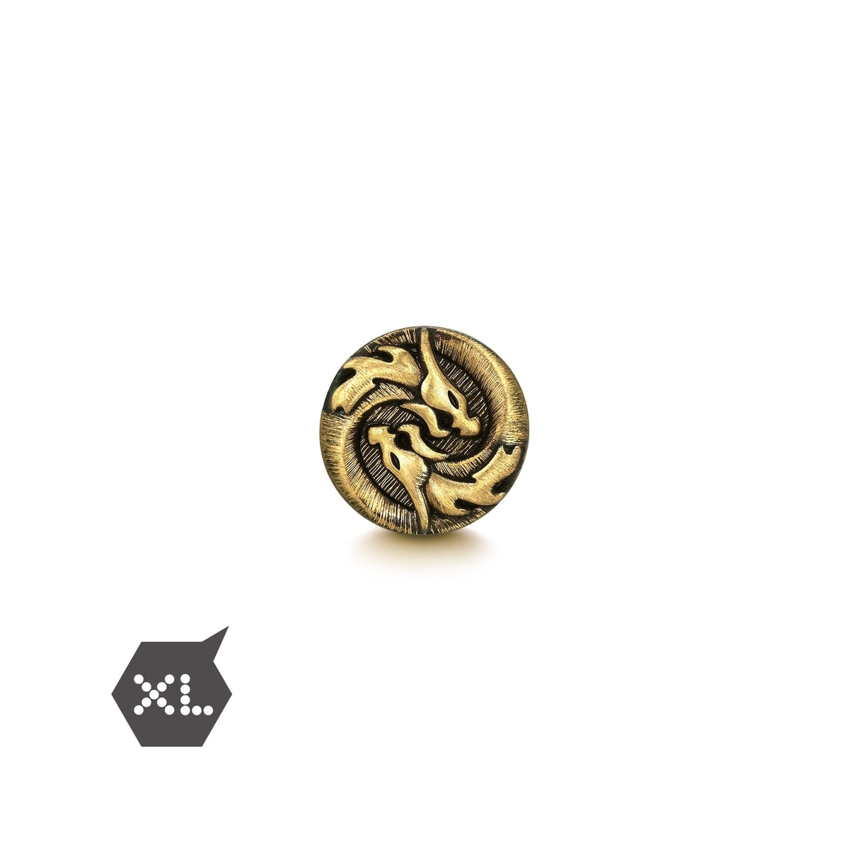 Noir' 999 Gold Dragon Charm