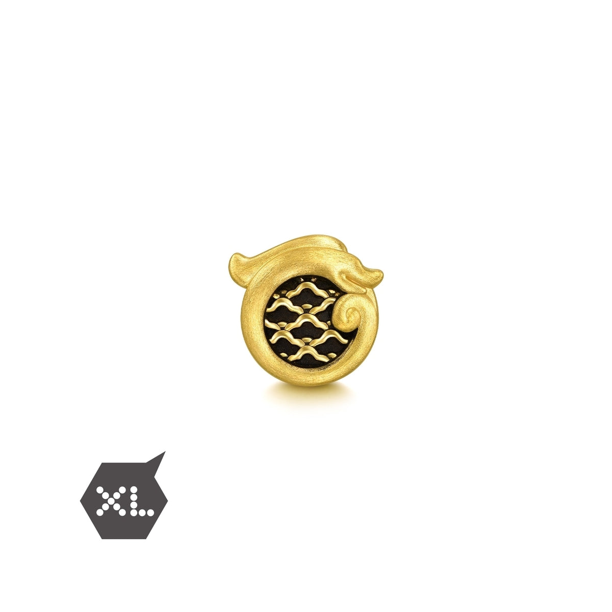 Noir' 999 Gold Dragon Charm