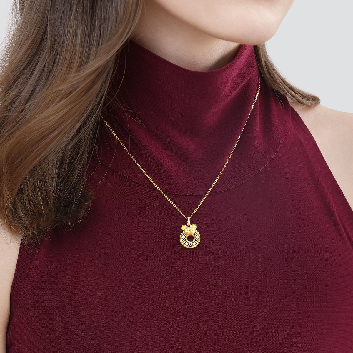 New Year & Chinese Zodiac' 999 Gold Pendant