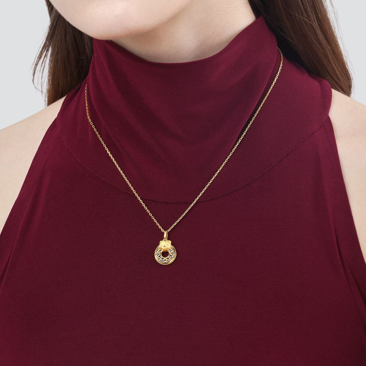 New Year & Chinese Zodiac' 999 Gold Pendant
