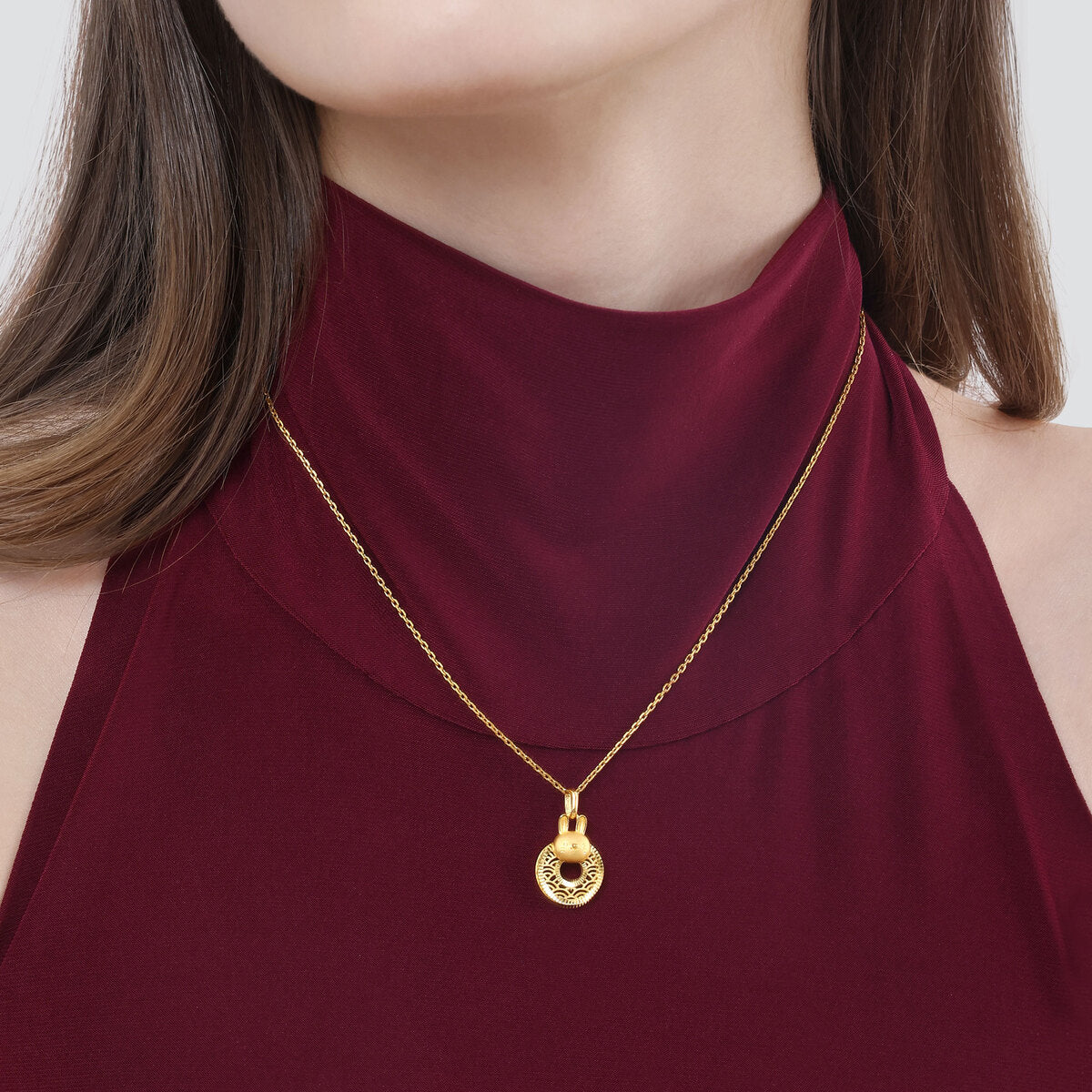 New Year & Chinese Zodiac' 999 Gold Pendant