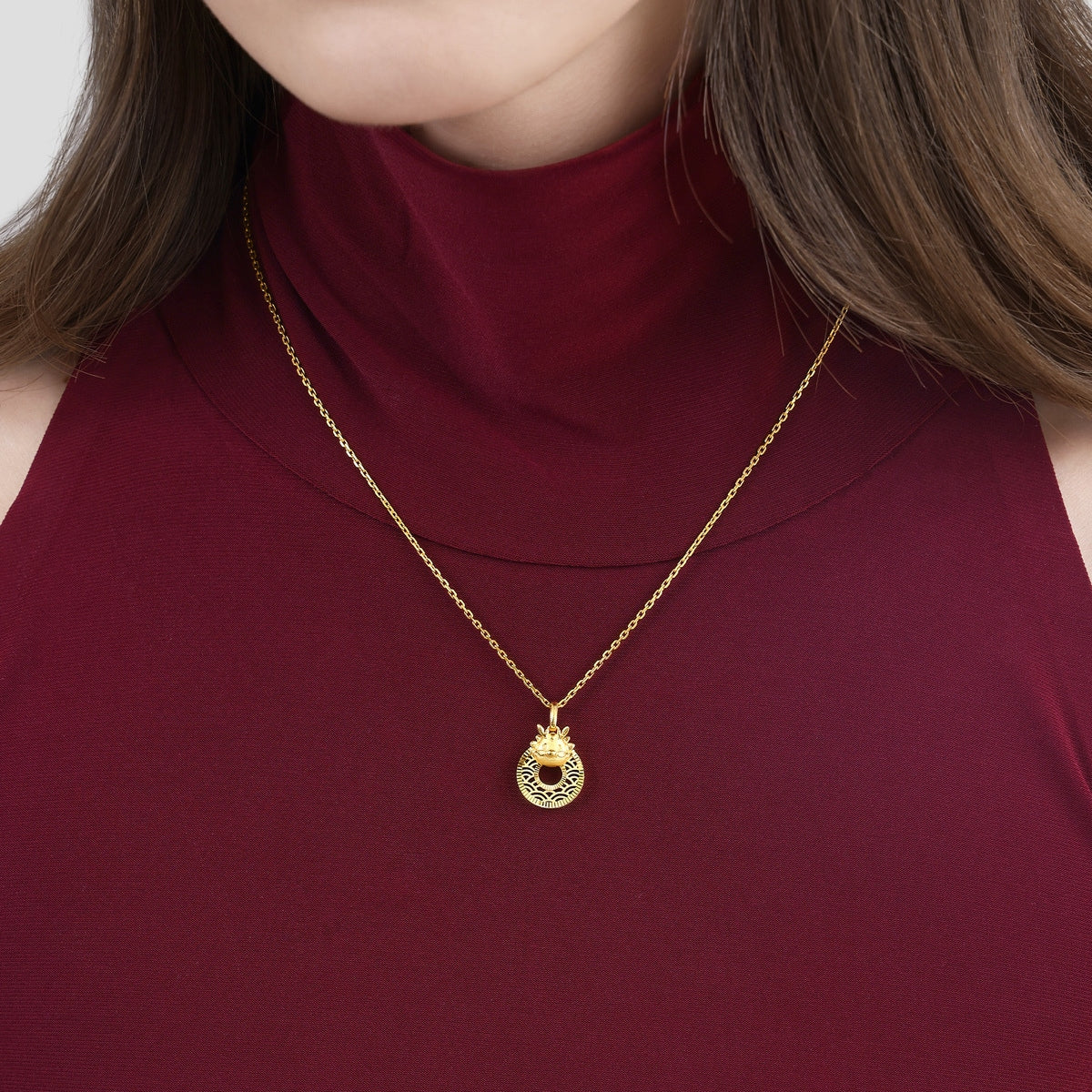 New Year & Chinese Zodiac' 999 Gold Pendant